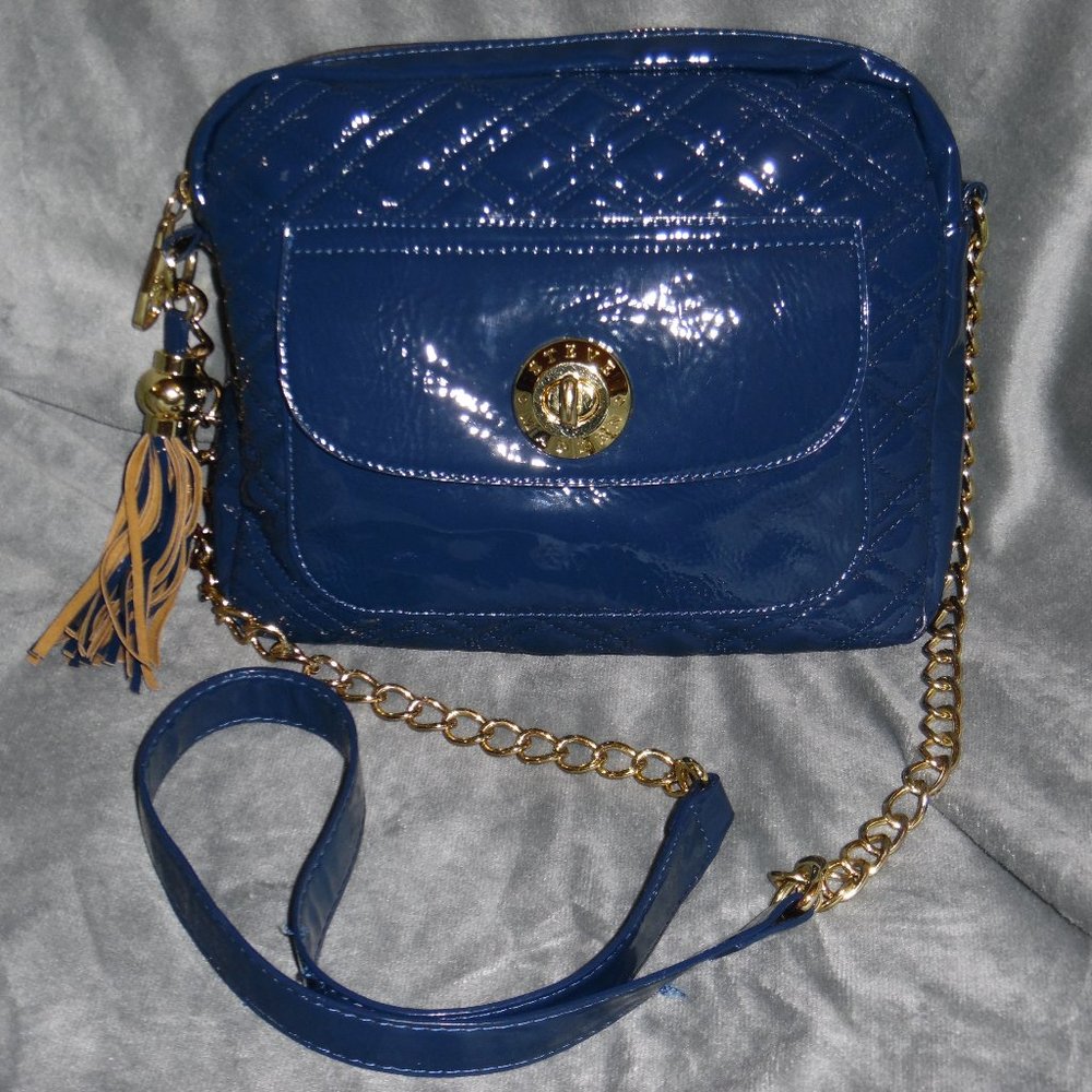 Steve Madden Patent Quilted Crossbody Bag
